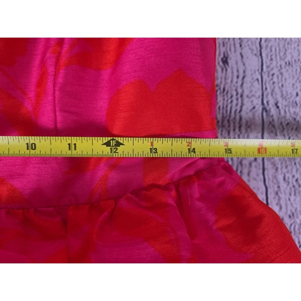 Kate Spade Women's Size 8 Classic Rose Peplum Midi Dress NWT